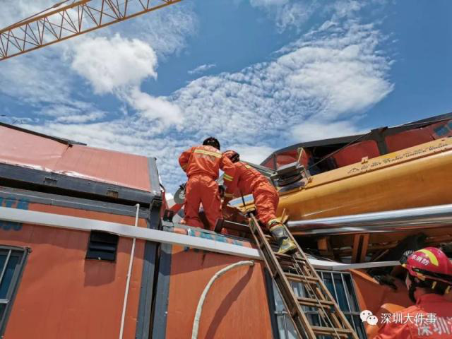 突发事故|6月5日深圳一工地吊车发生侧翻，智慧工地安全为先